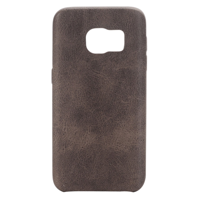 For Galaxy S7 / G930 Crazy Horse Texture Protective Back Case(Coffee)