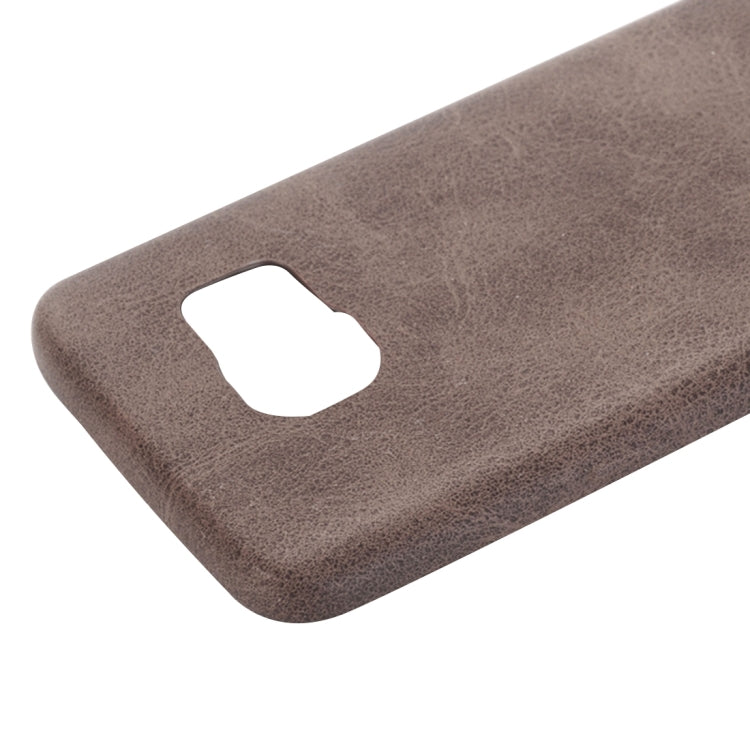 For Galaxy S7 / G930 Crazy Horse Texture Protective Back Case(Coffee)