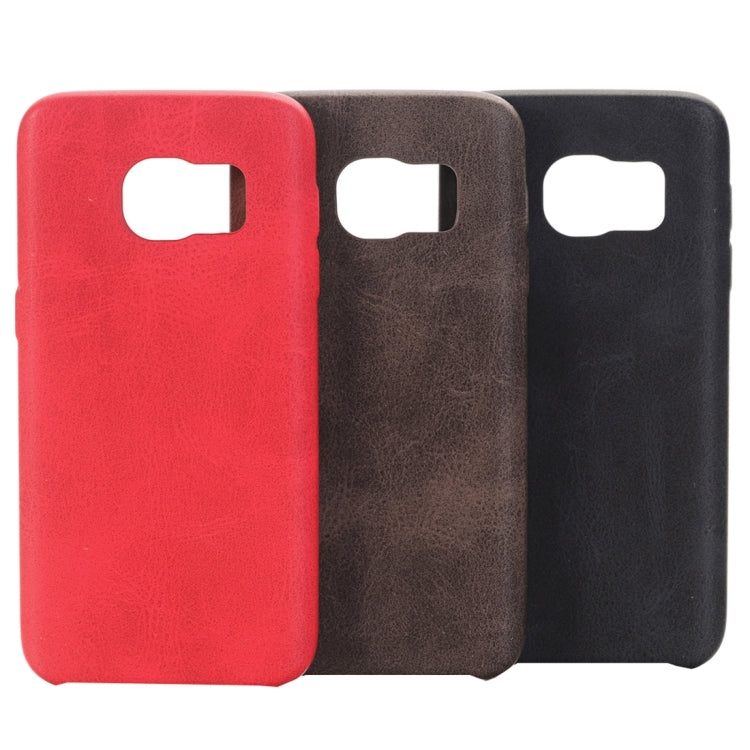 For Galaxy S7 / G930 Crazy Horse Texture Protective Back Case(Coffee)