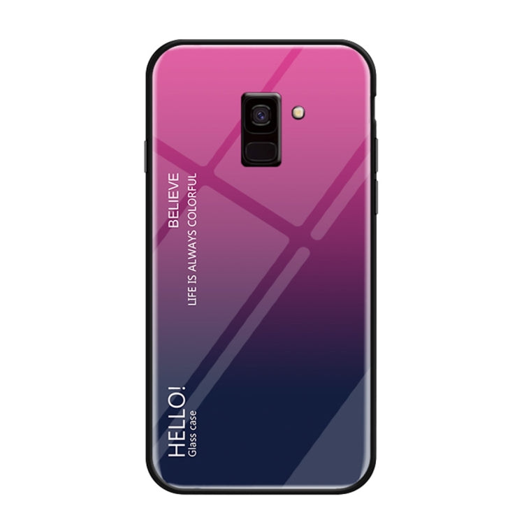 Gradient Color Glass Case for Samsung Galaxy J8 (2018)