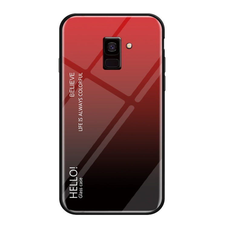 Gradient Color Glass Case for Samsung Galaxy J8 (2018)