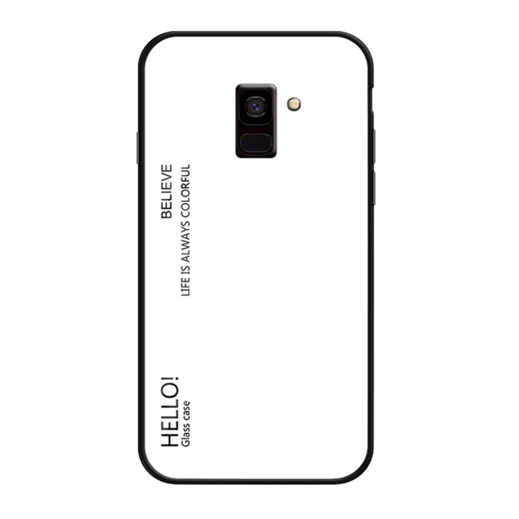 Gradient Color Glass Case for Samsung Galaxy J8 (2018)