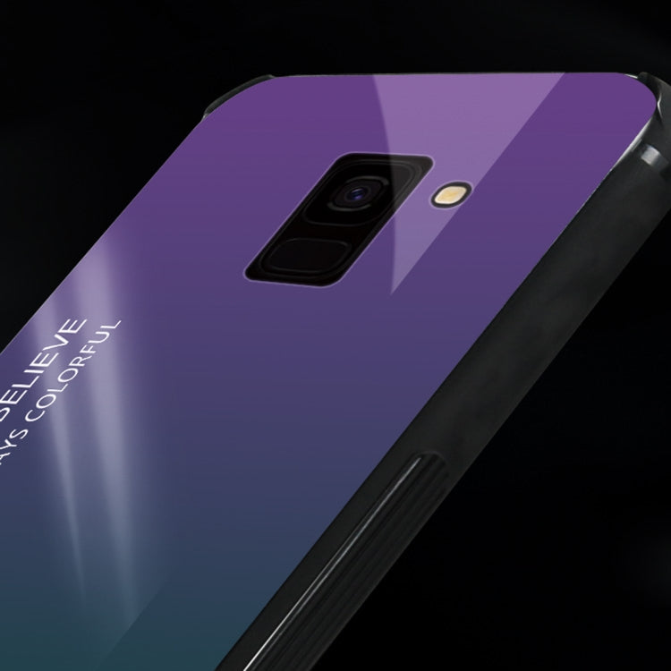 Gradient Color Glass Case for Samsung Galaxy J8 (2018)
