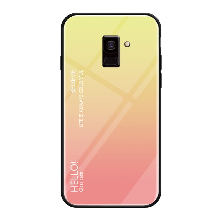Gradient Color Glass Case for Samsung Galaxy J8 (2018)