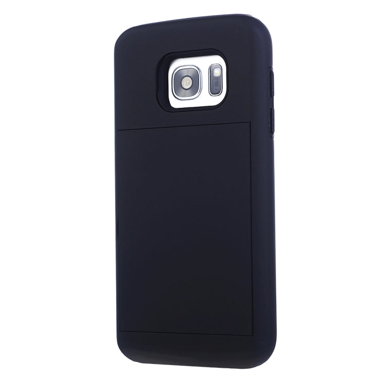 For Galaxy S7 / G930 Silicone + PC Cardfile Combination Case with Holder