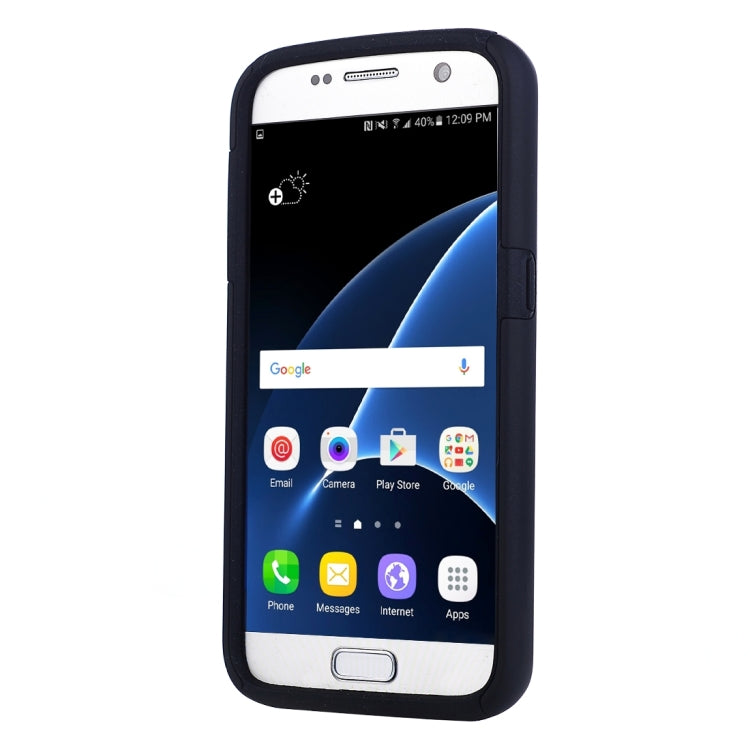 For Galaxy S7 / G930 Silicone + PC Cardfile Combination Case with Holder