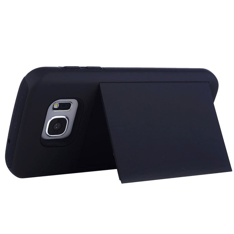 For Galaxy S7 / G930 Silicone + PC Cardfile Combination Case with Holder