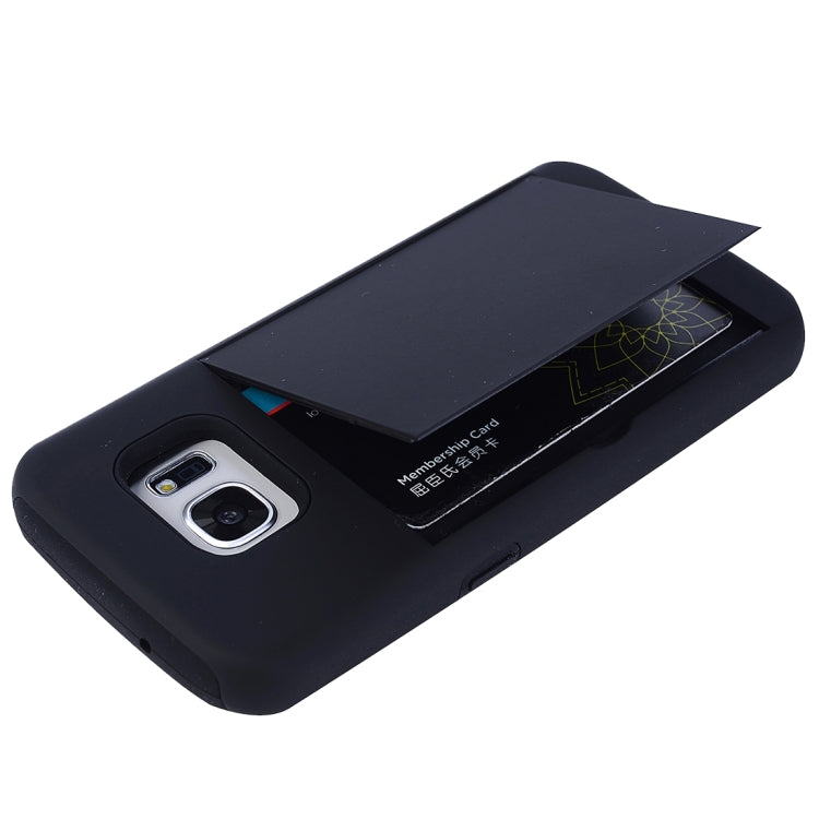 For Galaxy S7 / G930 Silicone + PC Cardfile Combination Case with Holder