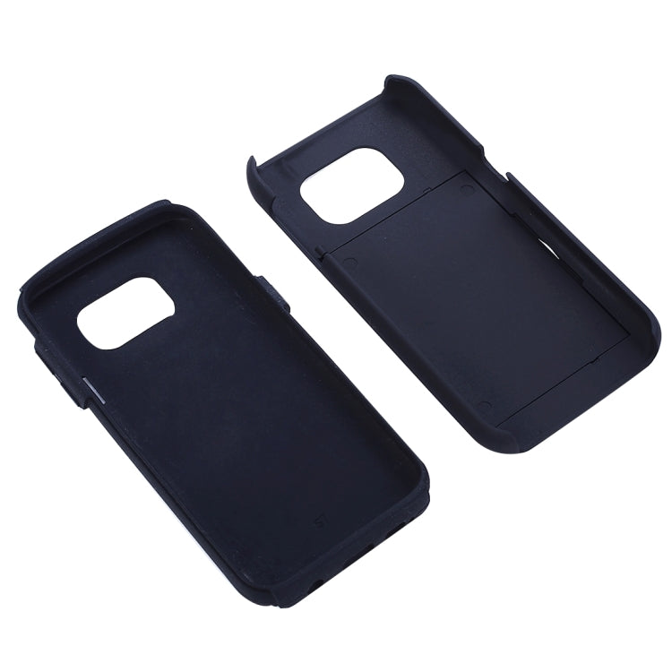 For Galaxy S7 / G930 Silicone + PC Cardfile Combination Case with Holder