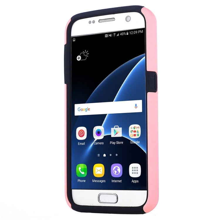 For Galaxy S7 / G930 Silicone + PC Cardfile Combination Case with Holder