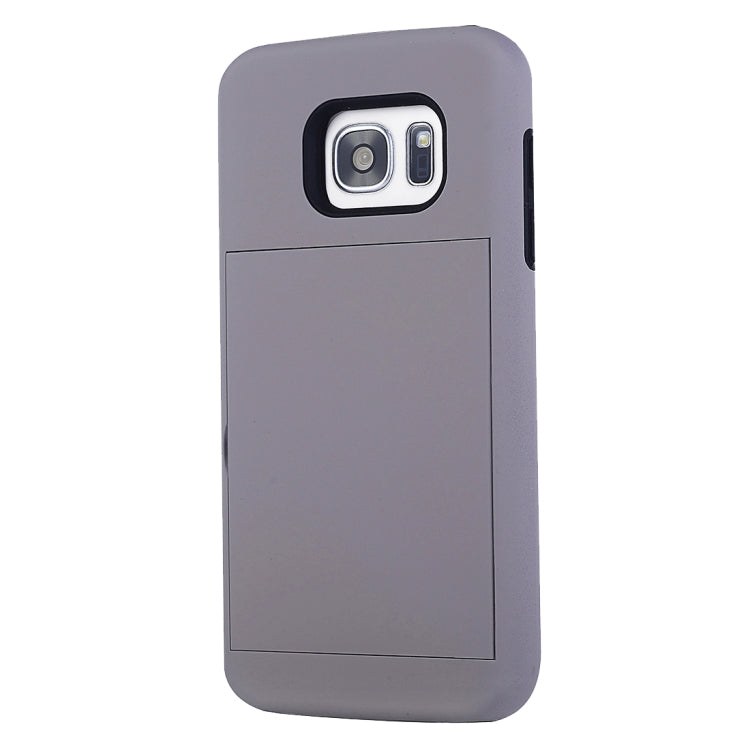 For Galaxy S7 / G930 Silicone + PC Cardfile Combination Case with Holder