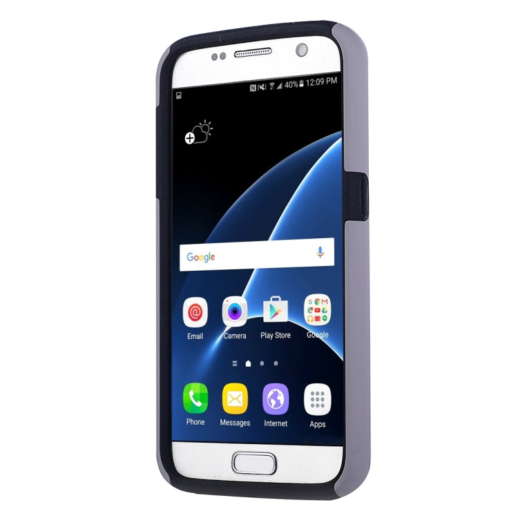 For Galaxy S7 / G930 Silicone + PC Cardfile Combination Case with Holder