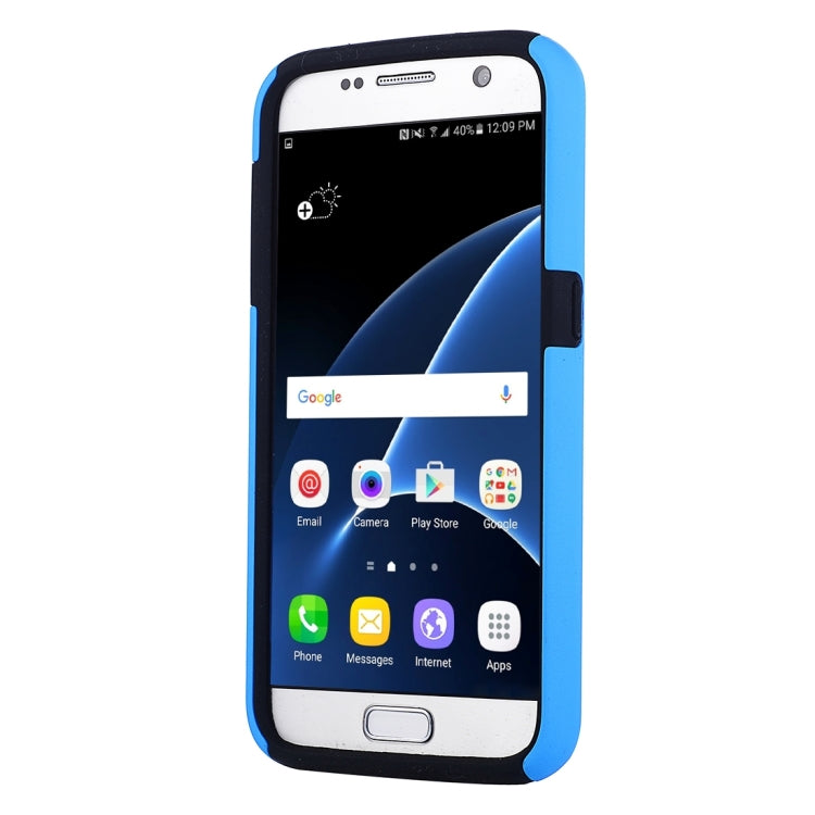 For Galaxy S7 / G930 Silicone + PC Cardfile Combination Case with Holder