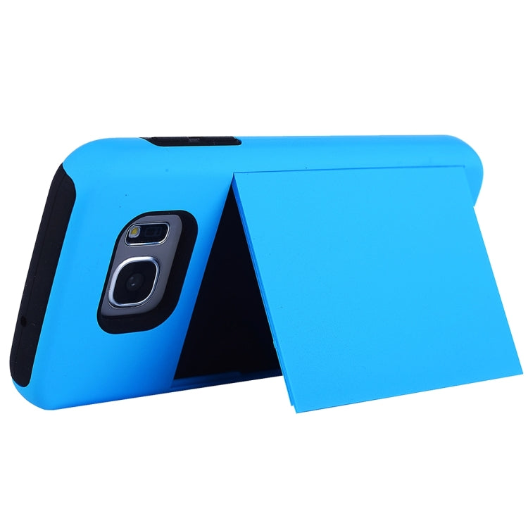 For Galaxy S7 / G930 Silicone + PC Cardfile Combination Case with Holder