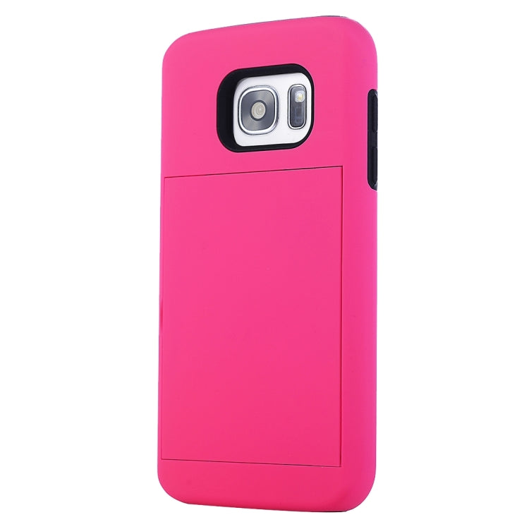 For Galaxy S7 / G930 Silicone + PC Cardfile Combination Case with Holder