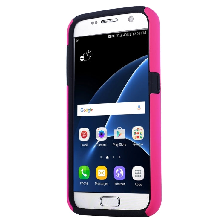 For Galaxy S7 / G930 Silicone + PC Cardfile Combination Case with Holder