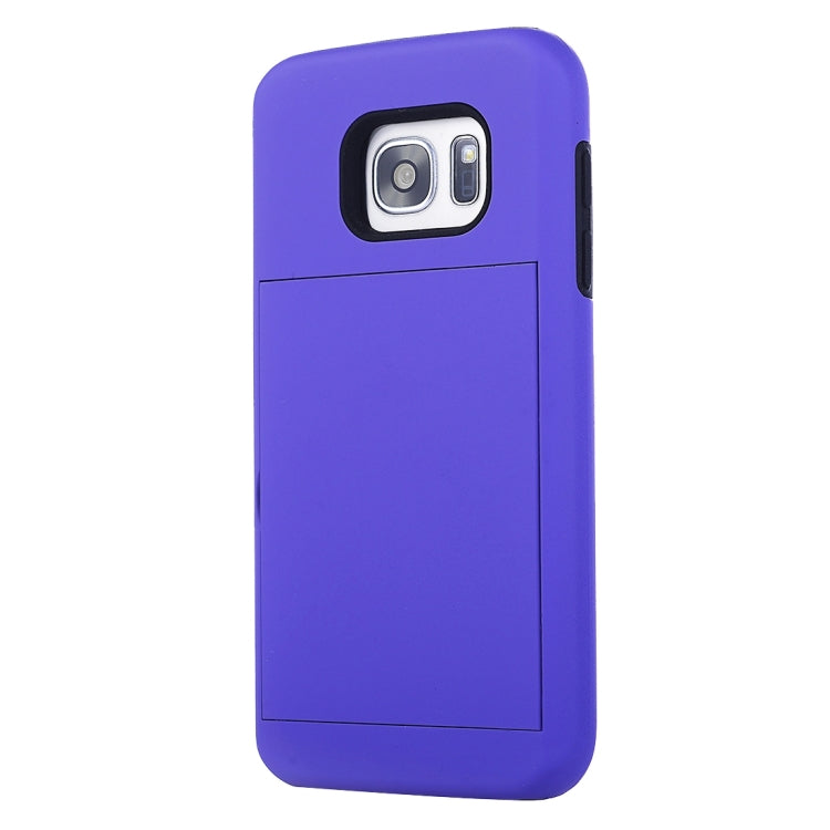 For Galaxy S7 / G930 Silicone + PC Cardfile Combination Case with Holder