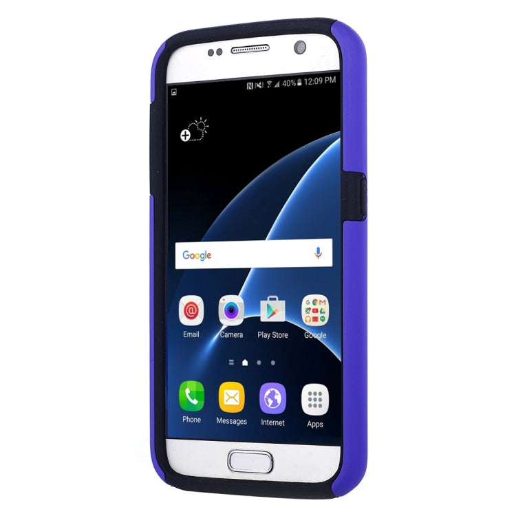 For Galaxy S7 / G930 Silicone + PC Cardfile Combination Case with Holder