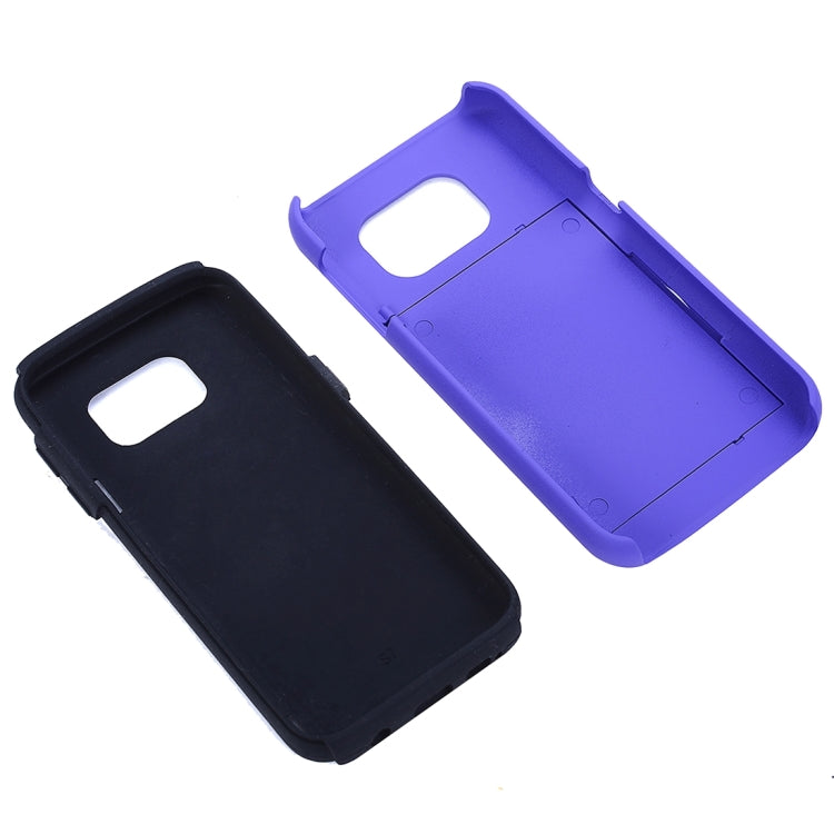 For Galaxy S7 / G930 Silicone + PC Cardfile Combination Case with Holder