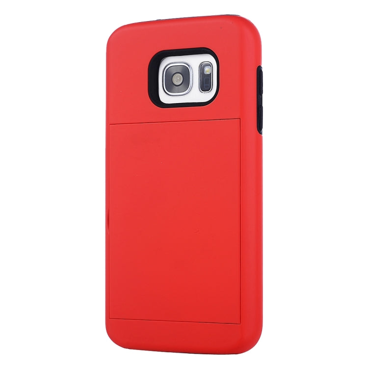 For Galaxy S7 / G930 Silicone + PC Cardfile Combination Case with Holder