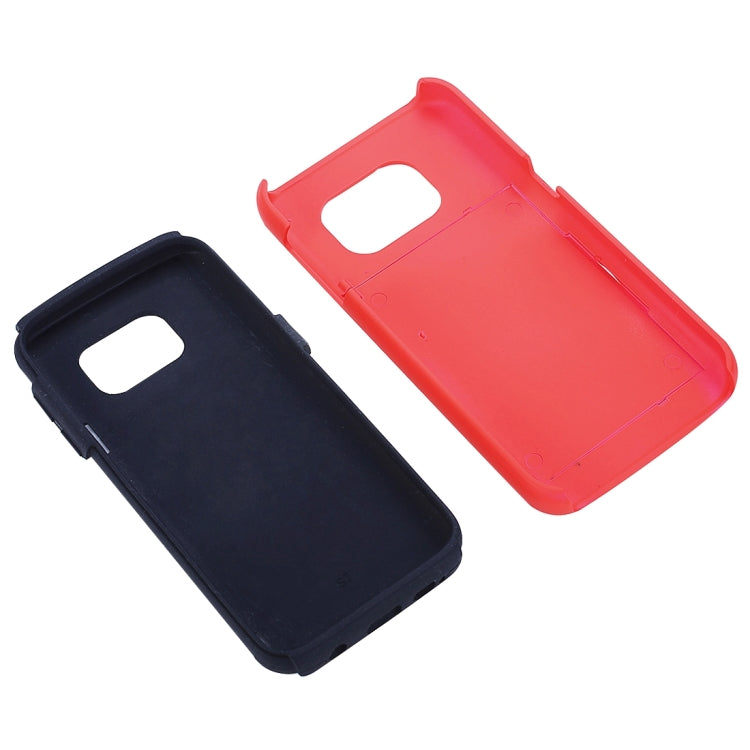 For Galaxy S7 / G930 Silicone + PC Cardfile Combination Case with Holder