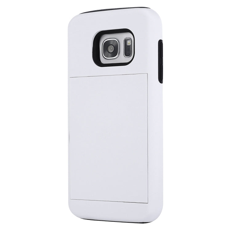 For Galaxy S7 / G930 Silicone + PC Cardfile Combination Case with Holder