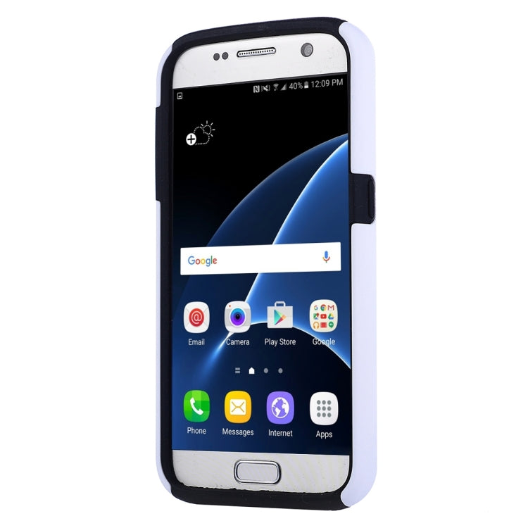 For Galaxy S7 / G930 Silicone + PC Cardfile Combination Case with Holder