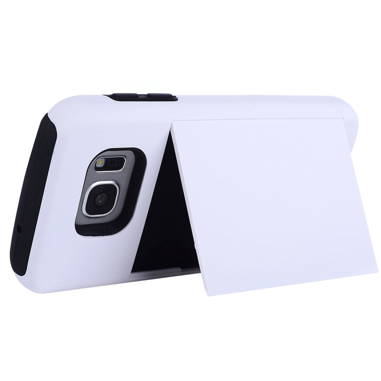 For Galaxy S7 / G930 Silicone + PC Cardfile Combination Case with Holder