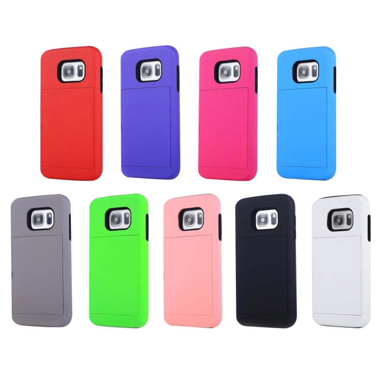 For Galaxy S7 / G930 Silicone + PC Cardfile Combination Case with Holder