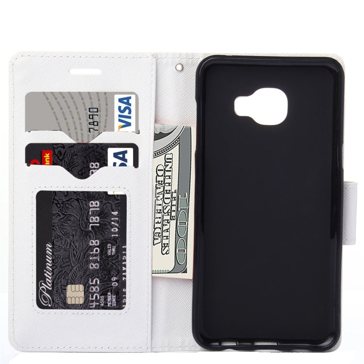 For Galaxy C5 Cross Texture Leather Case with Holder & Card Slots & Wallet