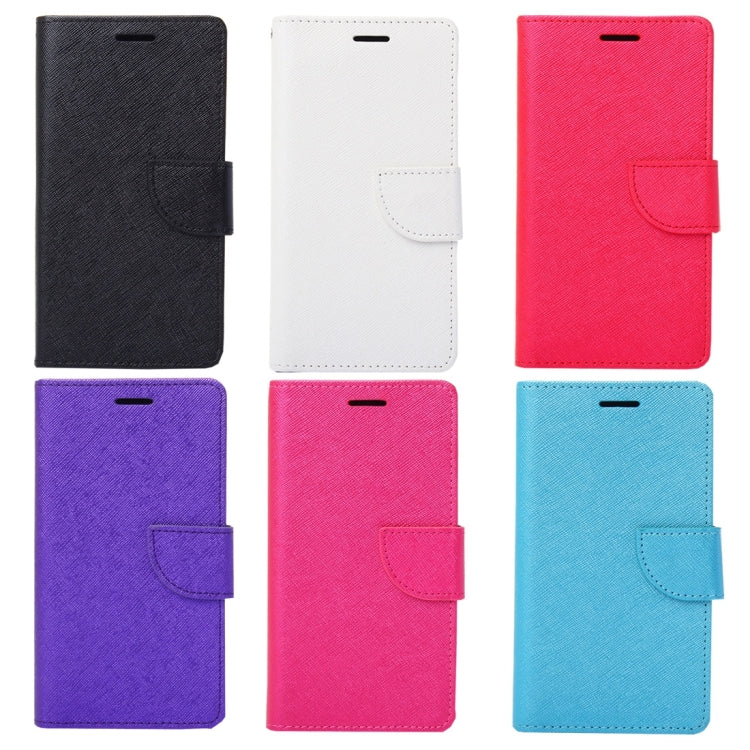 For Galaxy C5 Cross Texture Leather Case with Holder & Card Slots & Wallet