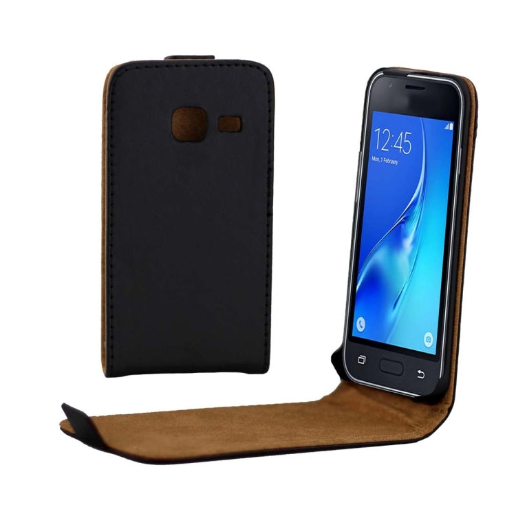 For Galaxy J1 Mini / J105 Vertical Flip Leather Case with Magnetic Buckle(Black)