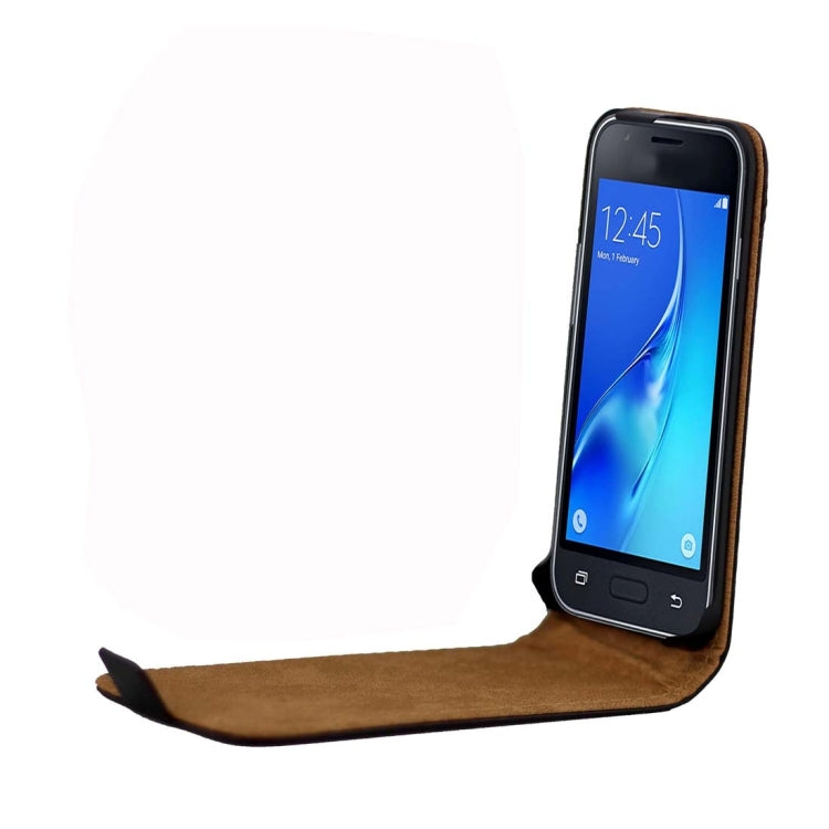 For Galaxy J1 Mini / J105 Vertical Flip Leather Case with Magnetic Buckle(Black)