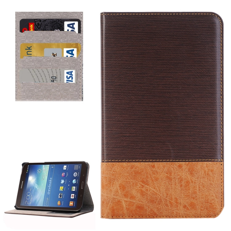 For Galaxy Tab A 7.0 (2016) / T280 Cross Texture Horizontal Flip Leather Case with Holder & Card Slot & Wallet