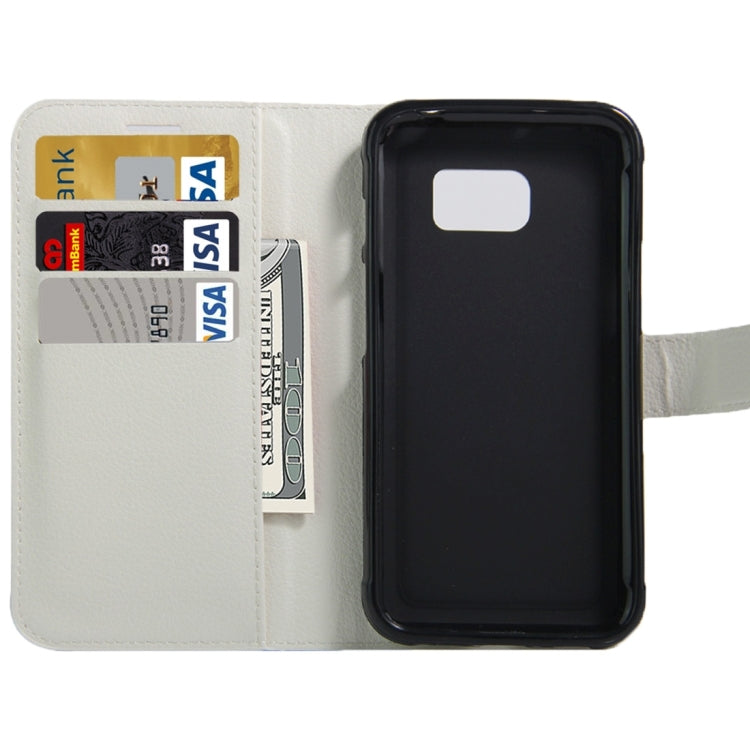 For Galaxy S7 Active Litchi Texture Horizontal Flip Leather Case with Magnetic Buckle & Holder & Card Slots & Wallet