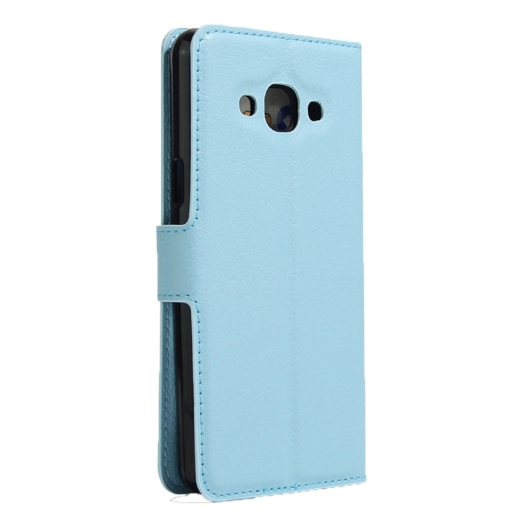 For Galaxy J3 Pro Litchi Texture Horizontal Flip Leather Case with Magnetic Buckle & Holder & Card Slots & Wallet