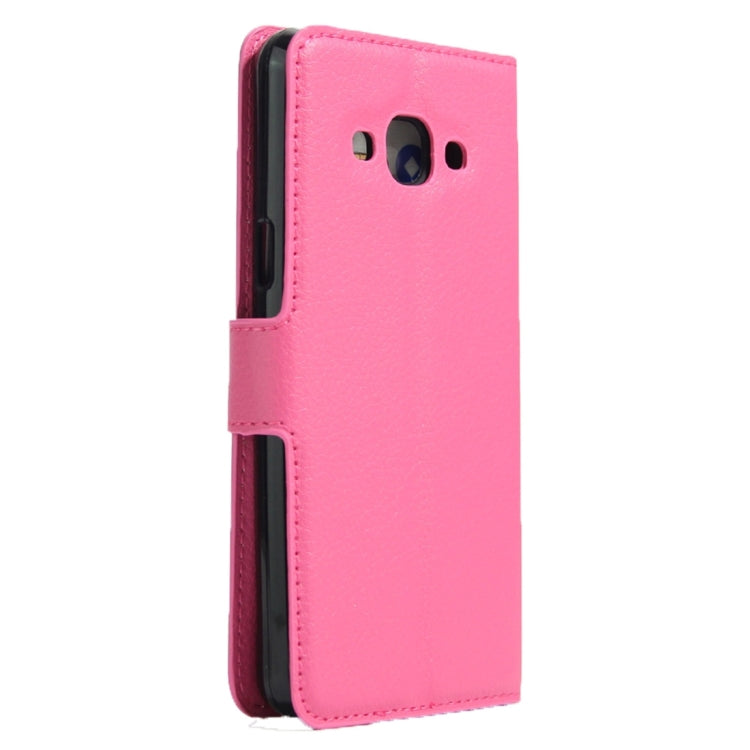 For Galaxy J3 Pro Litchi Texture Horizontal Flip Leather Case with Magnetic Buckle & Holder & Card Slots & Wallet