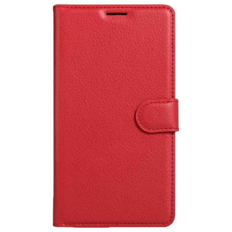 For Galaxy J3 Pro Litchi Texture Horizontal Flip Leather Case with Magnetic Buckle & Holder & Card Slots & Wallet