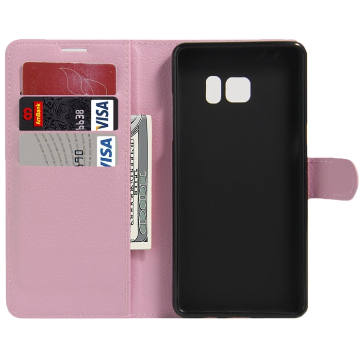 For Galaxy Note 6 / N930F Litchi Texture Horizontal Flip Leather Case with Magnetic Buckle & Holder & Card Slots & Wallet