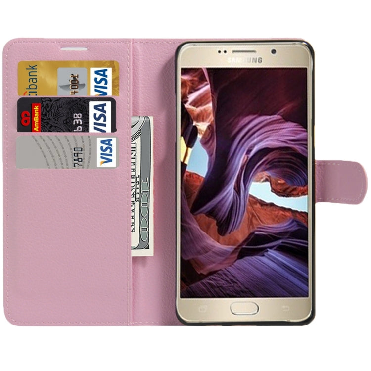 For Galaxy Note 6 / N930F Litchi Texture Horizontal Flip Leather Case with Magnetic Buckle & Holder & Card Slots & Wallet