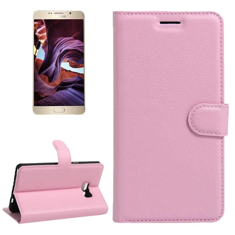 For Galaxy Note 6 / N930F Litchi Texture Horizontal Flip Leather Case with Magnetic Buckle & Holder & Card Slots & Wallet