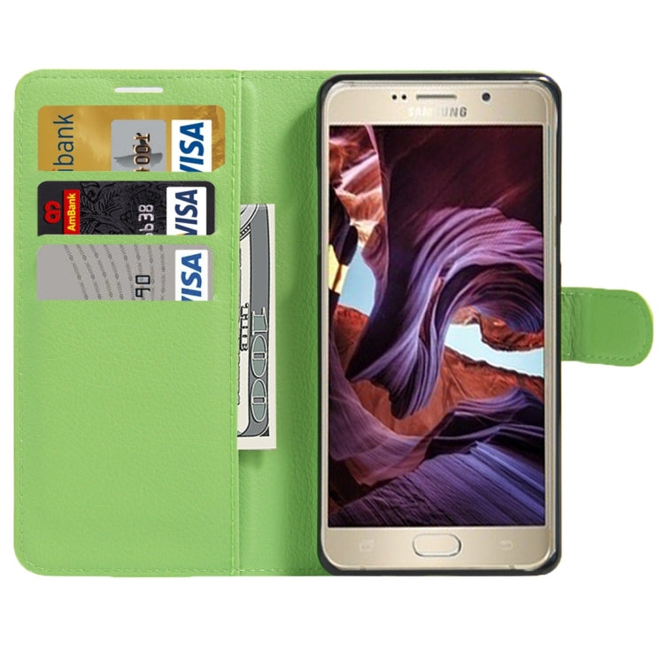For Galaxy Note 6 / N930F Litchi Texture Horizontal Flip Leather Case with Magnetic Buckle & Holder & Card Slots & Wallet