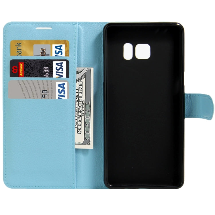 For Galaxy Note 6 / N930F Litchi Texture Horizontal Flip Leather Case with Magnetic Buckle & Holder & Card Slots & Wallet