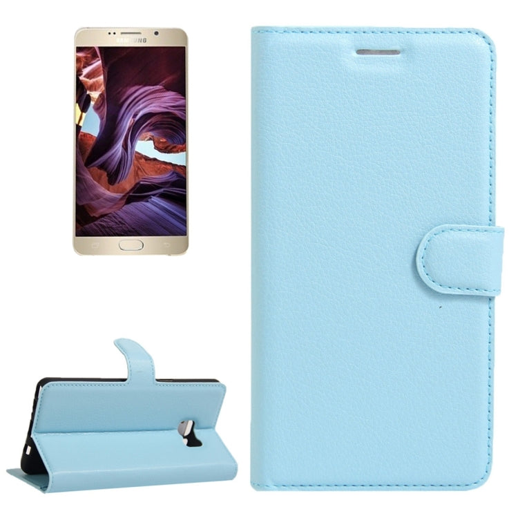 For Galaxy Note 6 / N930F Litchi Texture Horizontal Flip Leather Case with Magnetic Buckle & Holder & Card Slots & Wallet