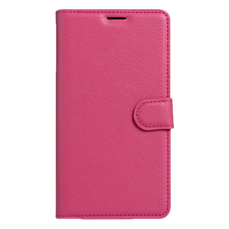 For Galaxy Note 6 / N930F Litchi Texture Horizontal Flip Leather Case with Magnetic Buckle & Holder & Card Slots & Wallet