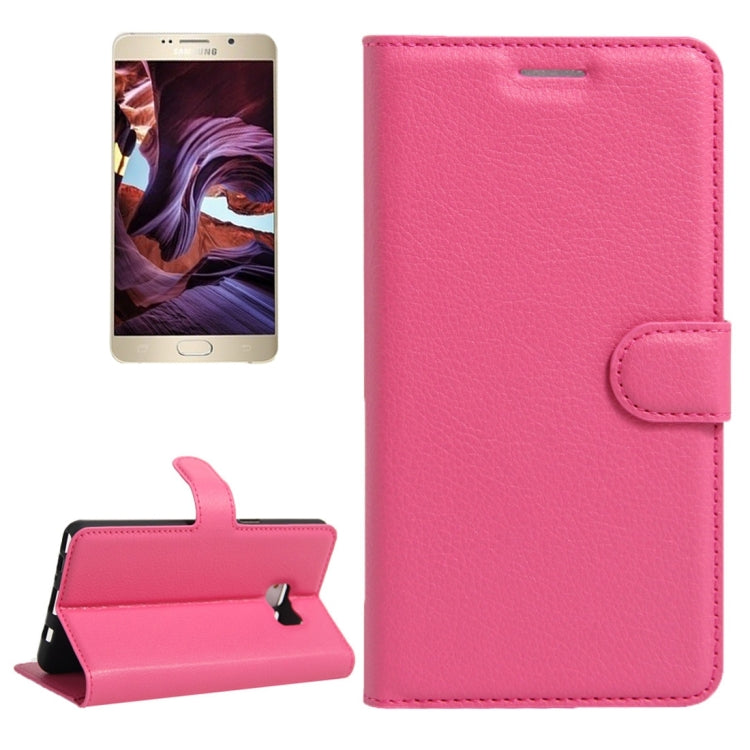 For Galaxy Note 6 / N930F Litchi Texture Horizontal Flip Leather Case with Magnetic Buckle & Holder & Card Slots & Wallet