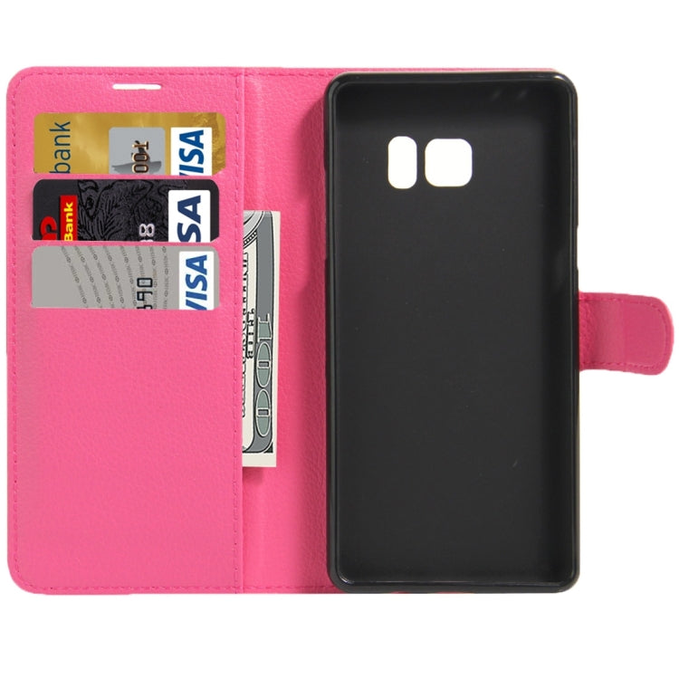 For Galaxy Note 6 / N930F Litchi Texture Horizontal Flip Leather Case with Magnetic Buckle & Holder & Card Slots & Wallet