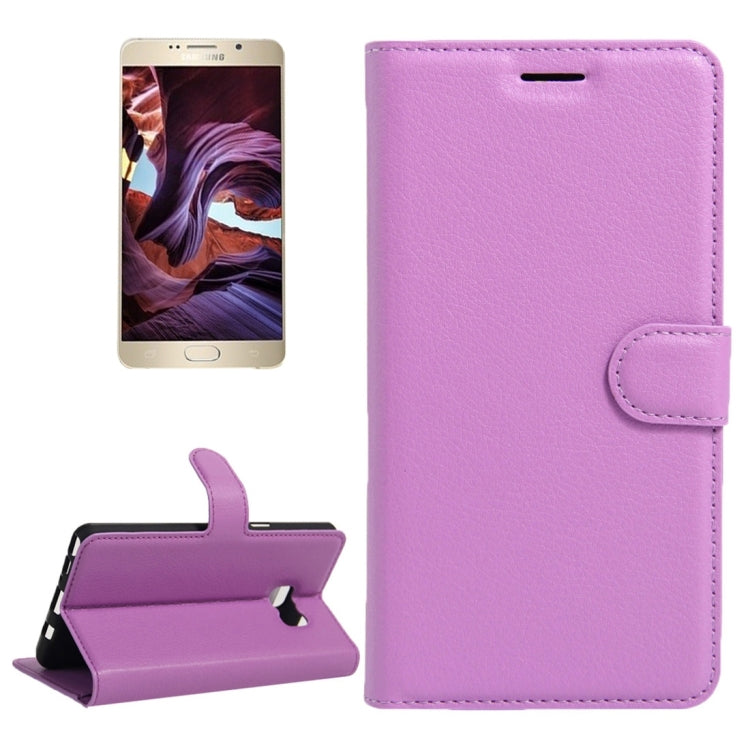For Galaxy Note 6 / N930F Litchi Texture Horizontal Flip Leather Case with Magnetic Buckle & Holder & Card Slots & Wallet