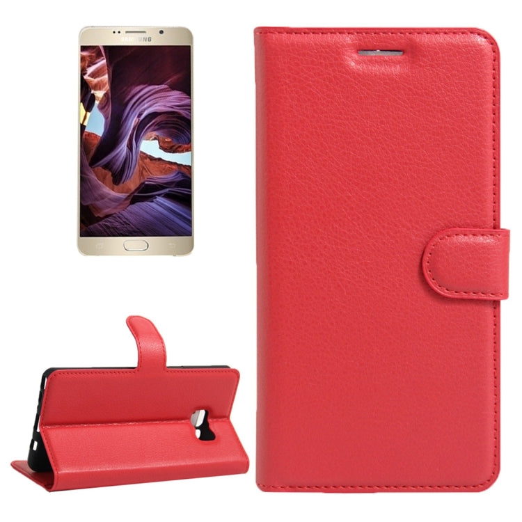 For Galaxy Note 6 / N930F Litchi Texture Horizontal Flip Leather Case with Magnetic Buckle & Holder & Card Slots & Wallet