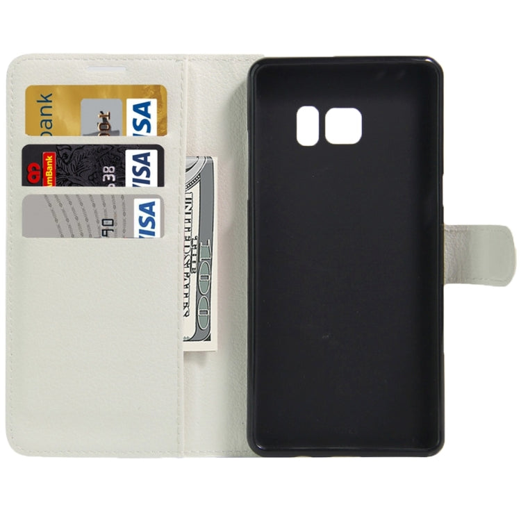 For Galaxy Note 6 / N930F Litchi Texture Horizontal Flip Leather Case with Magnetic Buckle & Holder & Card Slots & Wallet